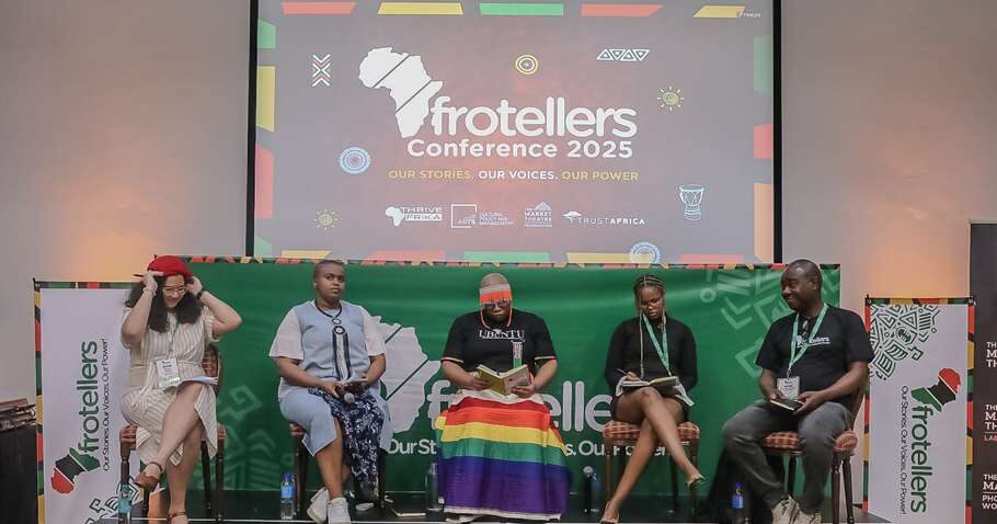 Delegates networking at Afrotellers 2025