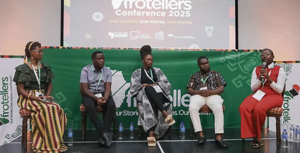 A plenary panel at the Afrotellers Conference 2025